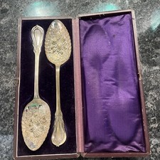 Vintage Berry Spoons Antique