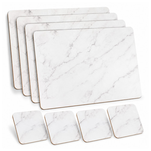 Marble effect placemats - marble,