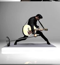 Elvis On Stage 3D Printed Statue - No Assembly Required - UNPAINTED