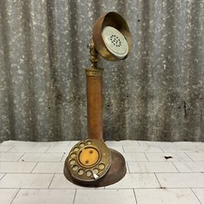 Vintage Dial Brass Antique  Telephone  Candlestick  - Parts or Repair
