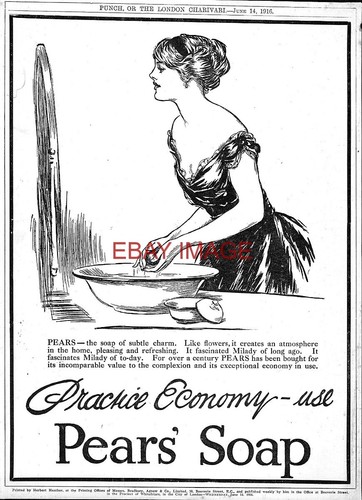 Ww1 advert pears soap - advert, pears'