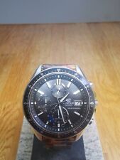 Casio Edifice EF-S510 Solar Powered, 10 bar WR Screw in case back custom strap