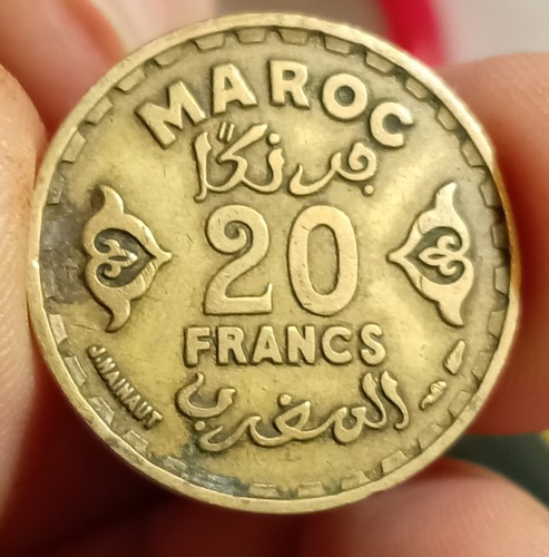 Moroccan 1952 10francs - moroccan, 1952,10francs