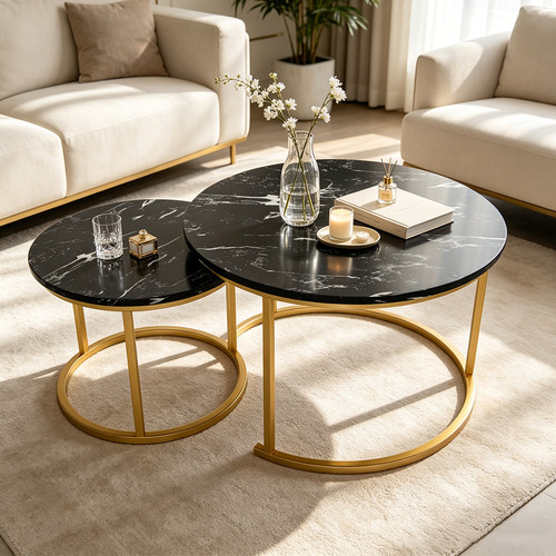 Nesting coffee tables set - of, 2