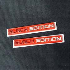 2x Red White BLACK EDITION