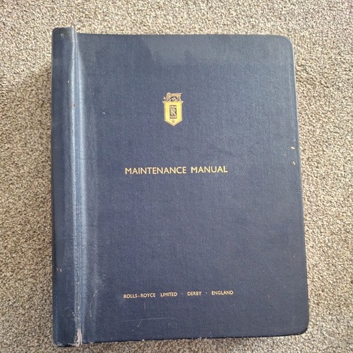 Rolls royce maintenance manual - maintenance,