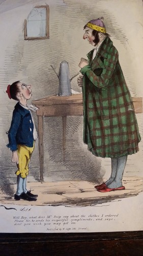1830 antique satire engraving - antique,
