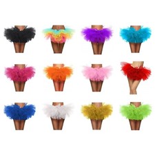 Women s Tulle Skirts Elastic Highs Waist Pleated Midi Skirt Dance Tutus Skirt