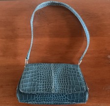 Liz Claiborne Teal Faux Croc