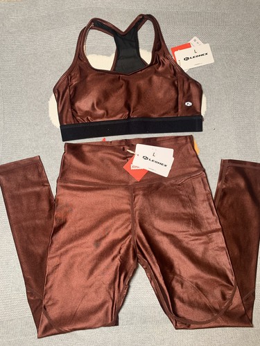Leohex set brown shiny - set, of