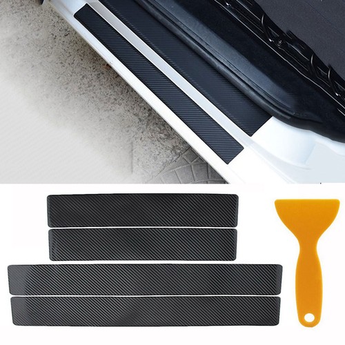 Carbon look door sill - look, scuff