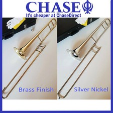 Chase Bb Tenor Slide Trombone - Brass Finish or Silver Nickel Outfit - B STOCK