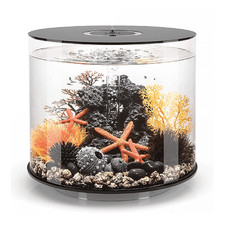 biOrb TUBE 35 Aquarium with Multi Colour LED Light - Remote Control - Black