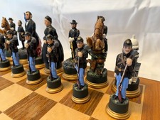 Mascott Direct – American Civil War Chess Set 32 Pieces Complete Excellent Rare