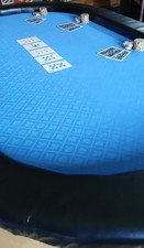 Poker Table - Pedestal Heavy Wood Poker Table With Speed Cloth 