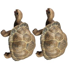  2 Pcs Land Turtle Ornament