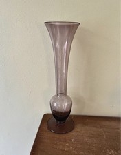 Purple Vintage Slim Glass Vase