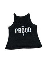 Ann Summers Pyjama Top Size Medium Women’s Black Logo Scoop-Neck Sleeveless