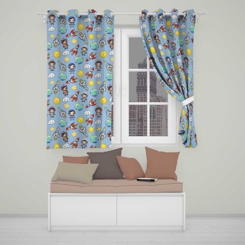 Blackout eyelet curtains - blackout,
