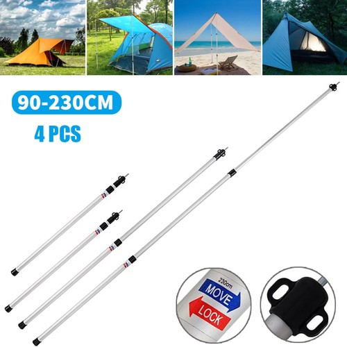 230cm tent poles telescopic - 4x,