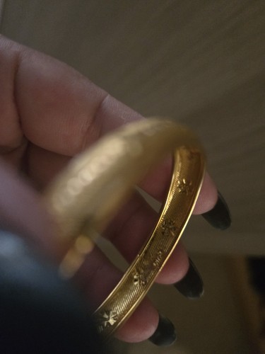 22ct girls bangle 916 - ,