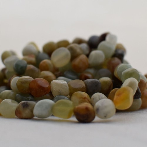 Tumbled nugget pebble beads - nugget,