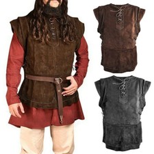 UK Medieval Viking Warrior Chest Armor Cosplay Costume Armor Chest Vests Tops