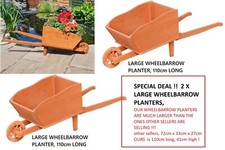 2 x Wheelbarrow Planters