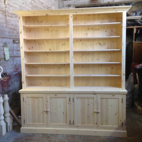 Handmade solid pine - solid, bookcase