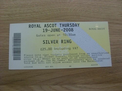2008 ticket horse - ticket:,