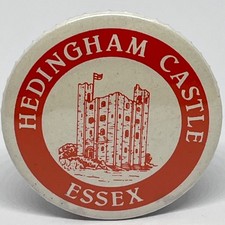 Hedingham Castle Essex Souvenir Gift Pin Badge Norman Keep History England UK