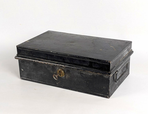 Antique black metal - metal, cash