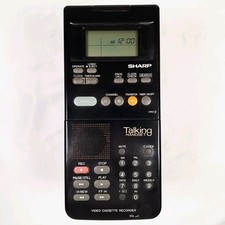 Vintage SHARP VCR Video Cassette Recorder Talking Handset Remote Control