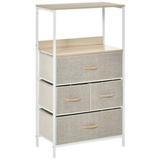 HOMCOM 4 Drawer Storage Chest