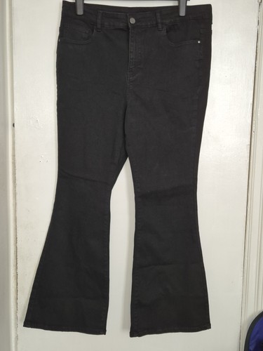 Kick flare black denim - flare,