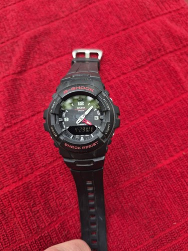 Casio shock g100 1bv analog - casio, g-shock
