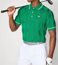 $120 Adidas Knit Golf Polo