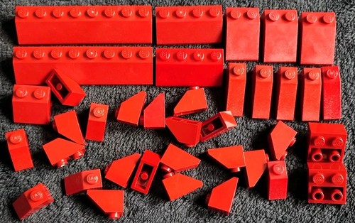 Lego dark red - dark, slopes