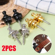 2* Schaller Style Straplocks Electric Acoustic Guitar Bass Strap Locks Button