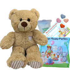 Build MAKE A TEDDY BEAR KIT - BROWN CUDDLES TEDDY BEAR - 16"/40cm - no sew