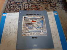 Ford Crash Parts Catalogue Granada MkIII Mk3 1985 on inc RS
