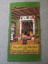 Rare Vtg Irish Linen Wall