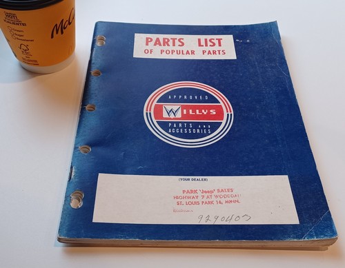 Nice 1961 willys parts list - nice,