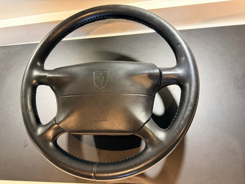 Porsche spoke black leather - porsche, 4