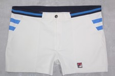 FILA OG VINTAGE MIVVI VILAS WIMBLEDON 1978 TENNIS POLO SHORTS,SIZE:LARGE
