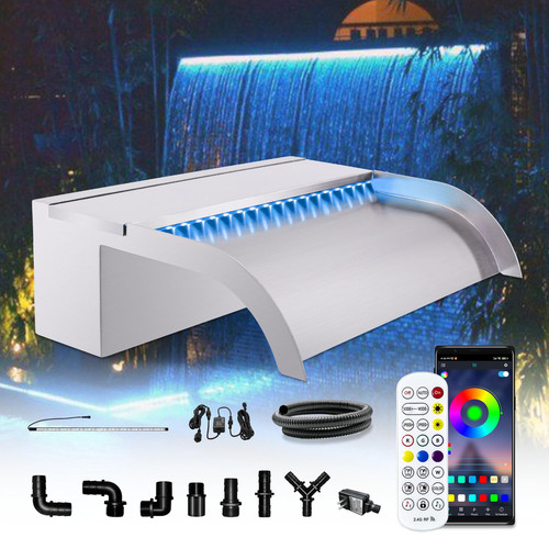 Waterfall pool fountain - waterfall,
