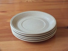 VINTAGE 1970s KILN CRAFT, BACCHUS, SAUCERS x5