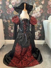 girls fancy dress 5-6 Years  Vampire Witch Princess  Halloween Saloon Girl