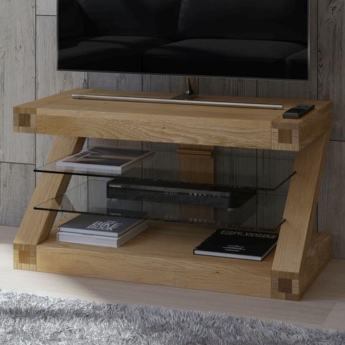 Solid oak television unit - solid, z