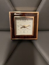 TOSCANA MIDNIGHT SQUARE SILENT ALARM CLOCK - Addison Ross London